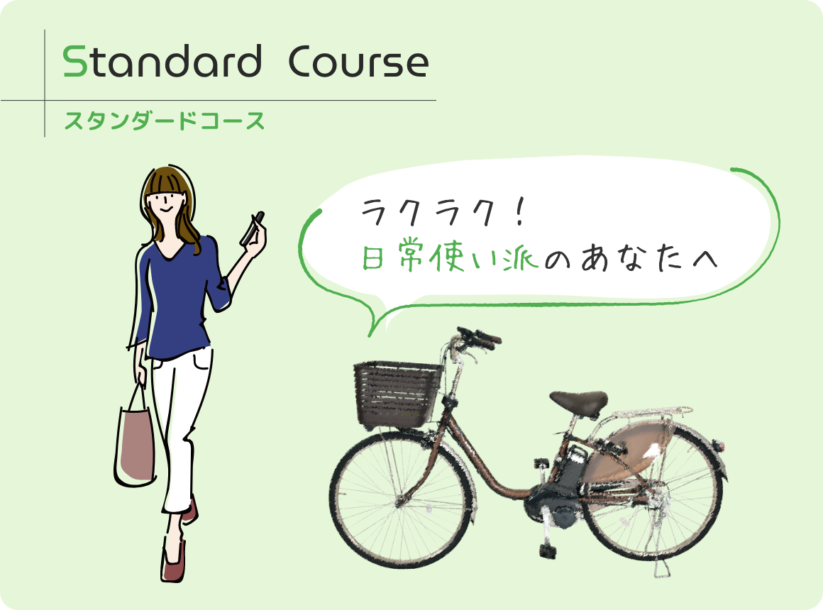 Standard Course　スタンダードコース　ラクラク！日常使い派のあなたへ　Panasonic　ビビ・DX（24型）写真